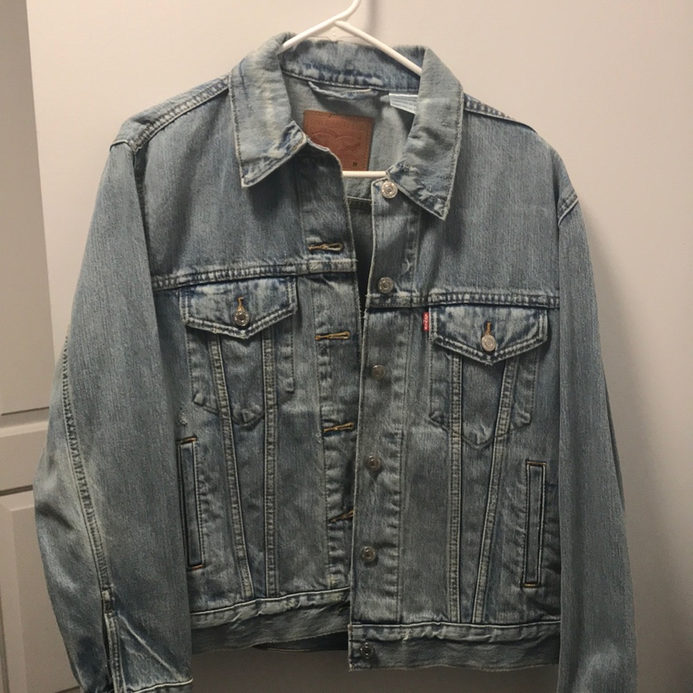 levi’s exboyfriend denim trucker jacket NWOT